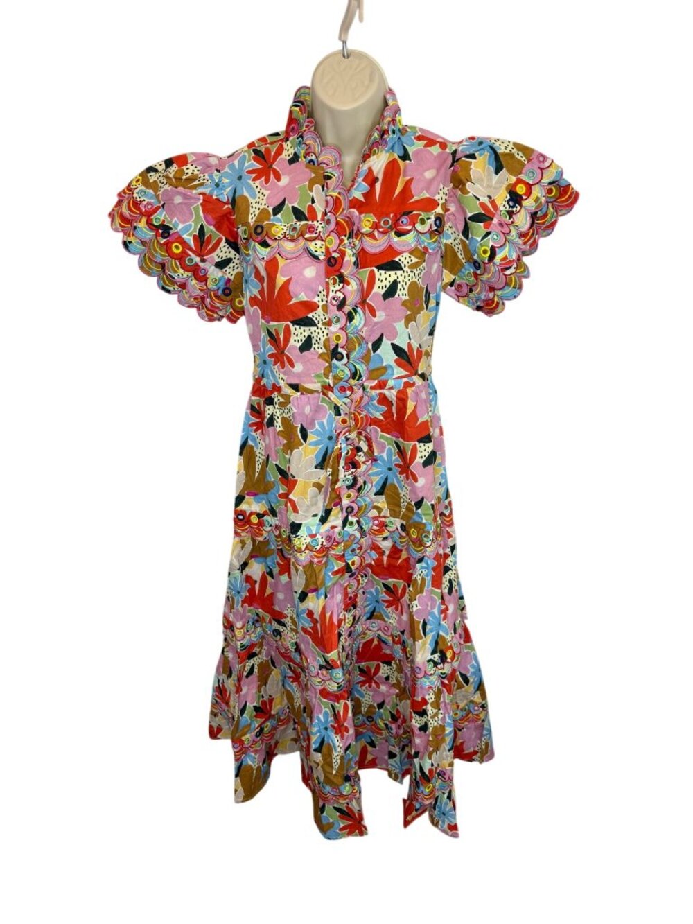 CeliaB Freya Dress Pink Floral Multicolor Midi Maxi Dress NWT - Size XS - Picture 5 of 12